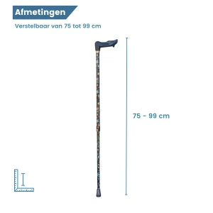dimensioni regolabili da 75 a 99 cm