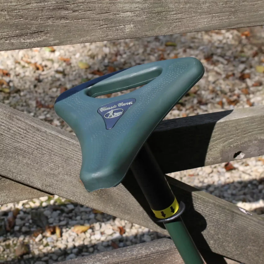 Bastone da passeggio verde Walker con sedile