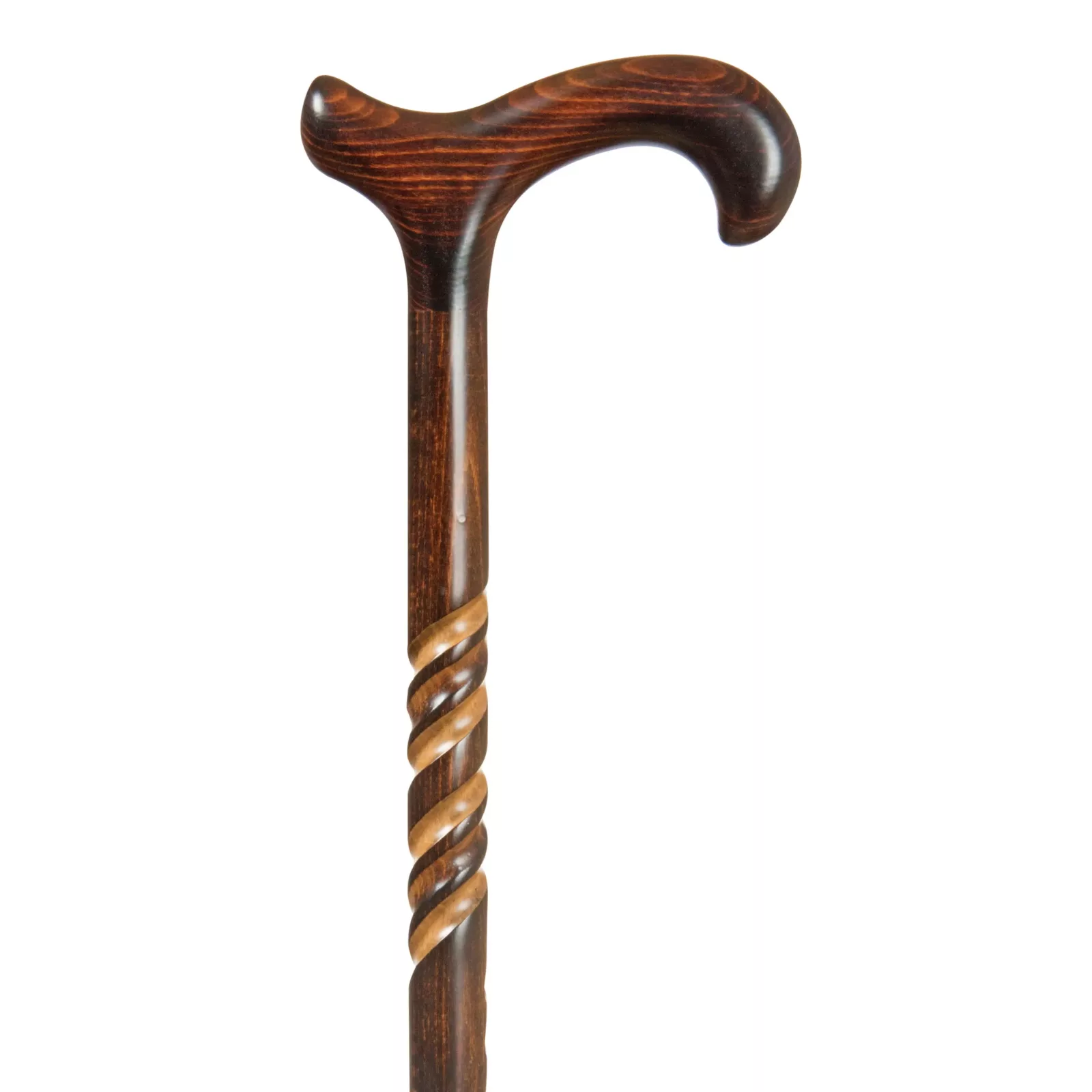 Bastone da passeggio in legno con spirale
