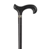 Classic Canes Bastone da passeggio in legno di faggio - Nero - Impugnatura Art Déco