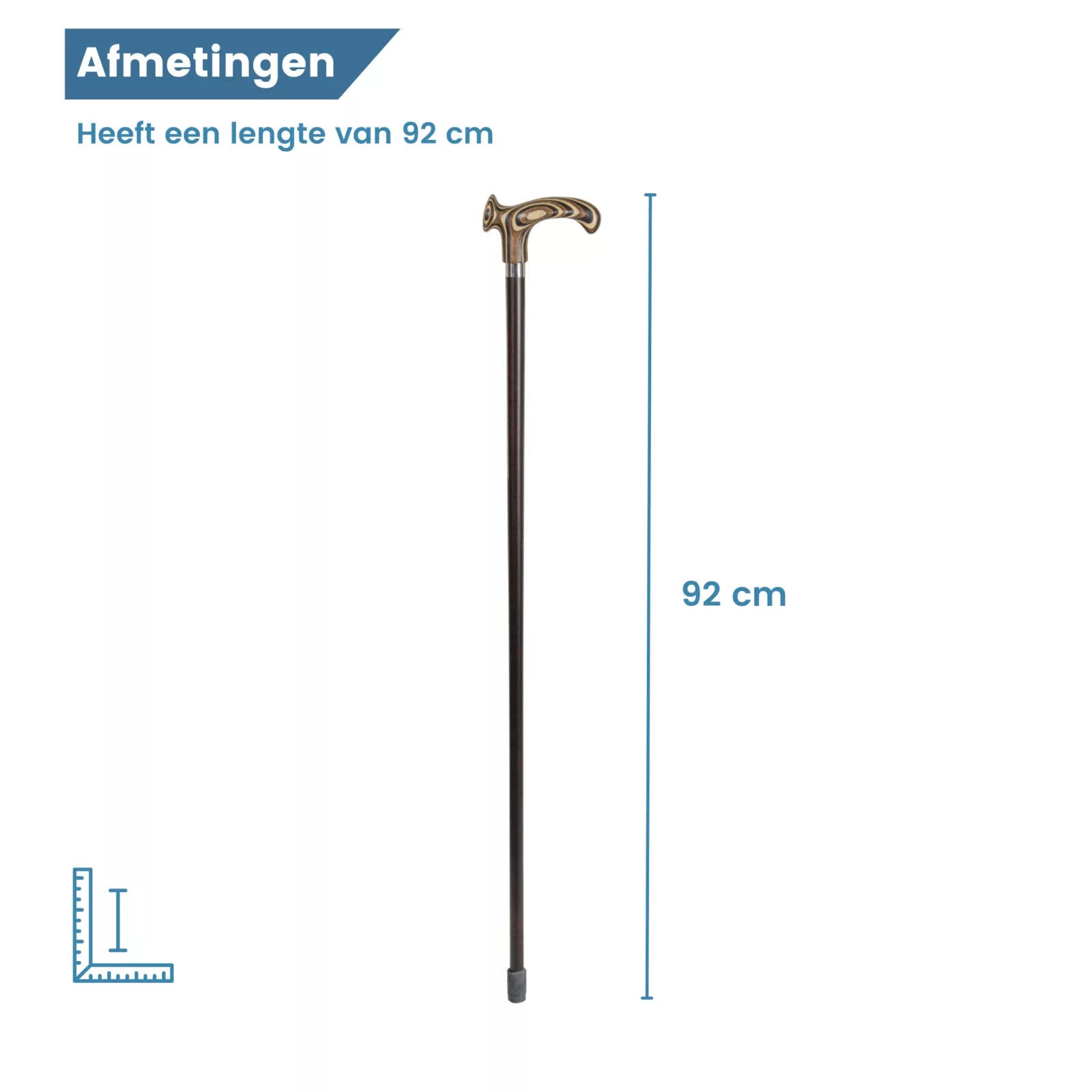 Lunghezza del bastone da passeggio: 92 cm