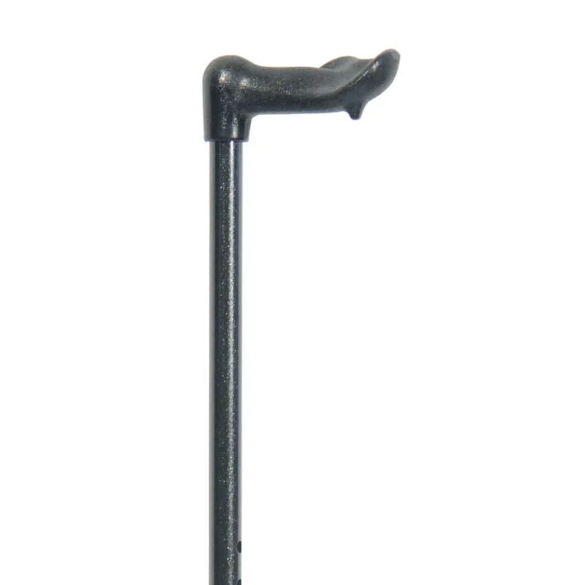Bastone da passeggio ergonomico per destrimani, regolabile, nero