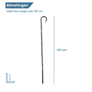 Lunghezza del bastone da pastore: 135 cm