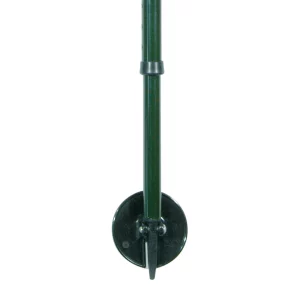 Bastone da passeggio con punta stabile e sedile, verde