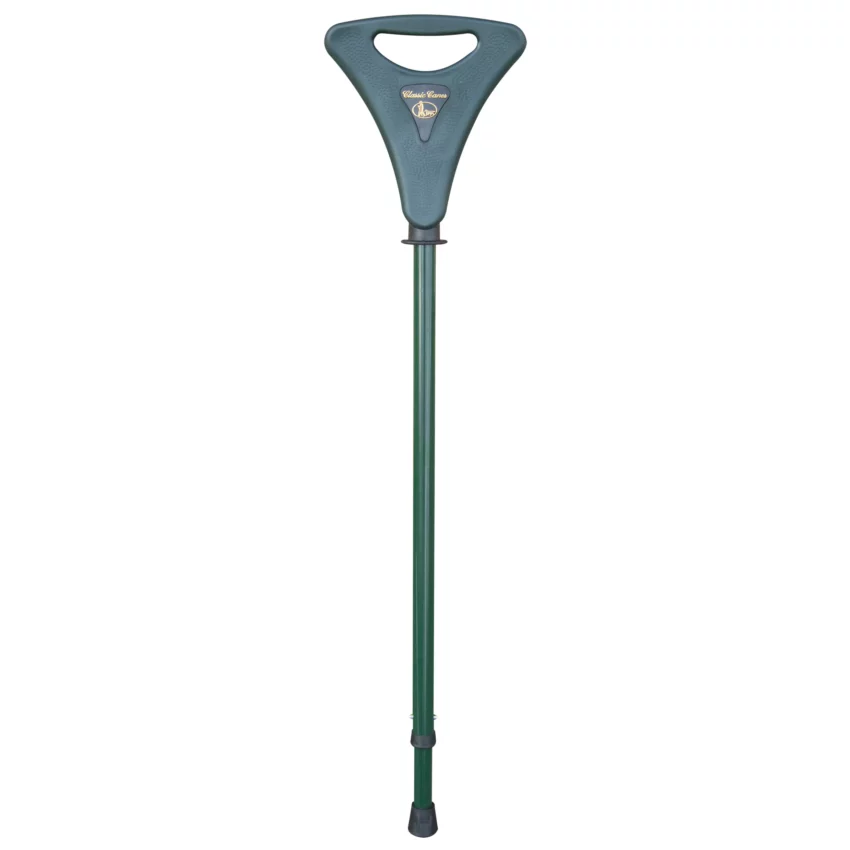 Bastone da passeggio con sedile Walker flipstick verde