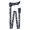 Classic Canes Bastone da passeggio ergonomico - Pieghevole - Con fiori - Per destrimani