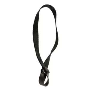 Laccetto da polso per bastone da passeggio con chiusura a scatto, nero