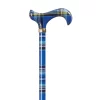 Classic Canes Bastone da passeggio telescopico - Tartan blu