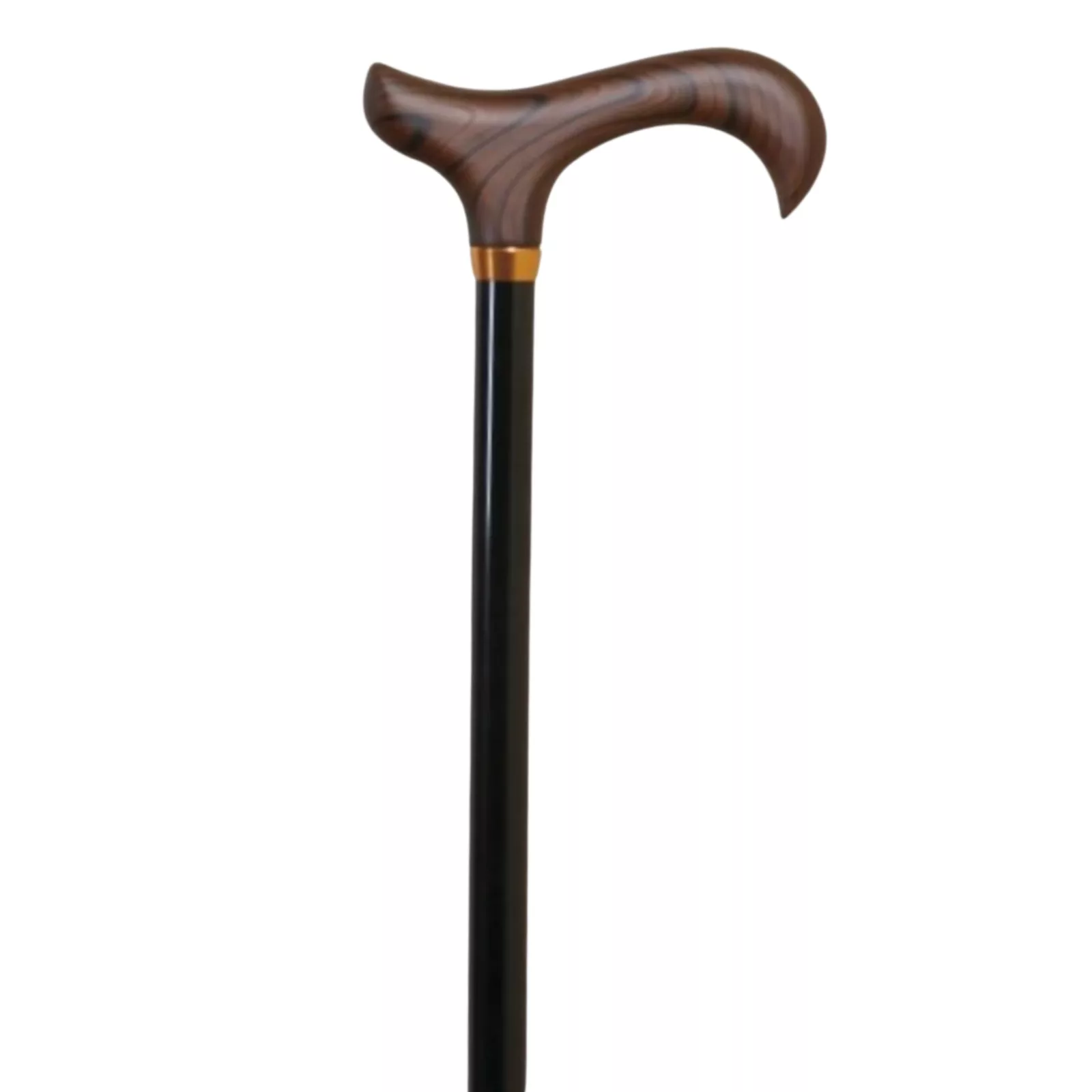 Bastone da passeggio regolabile in alluminio nero