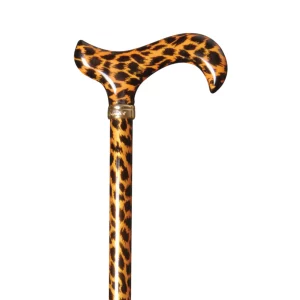 Bastone da passeggio regolabile «leopardo dorato»
