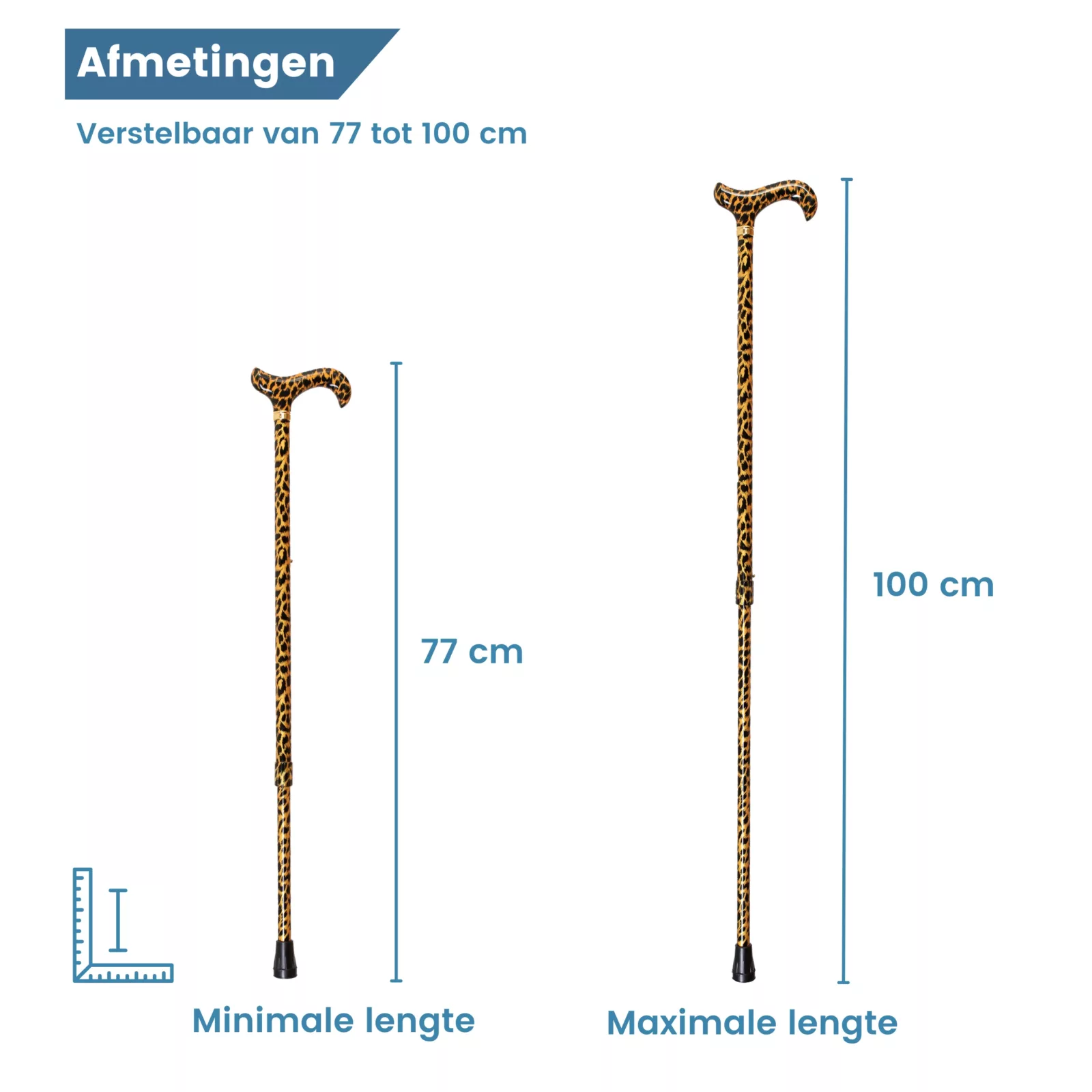 Dimensioni del leopardo dorato regolabile