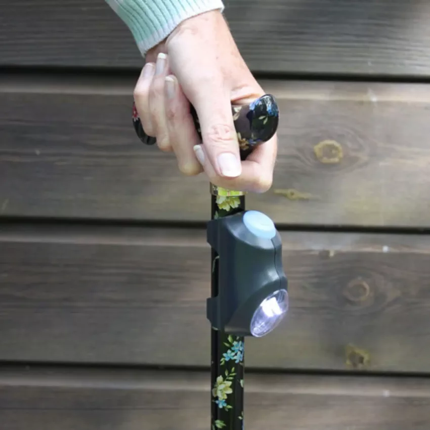 Bastone da passeggio regolabile con luce a LED