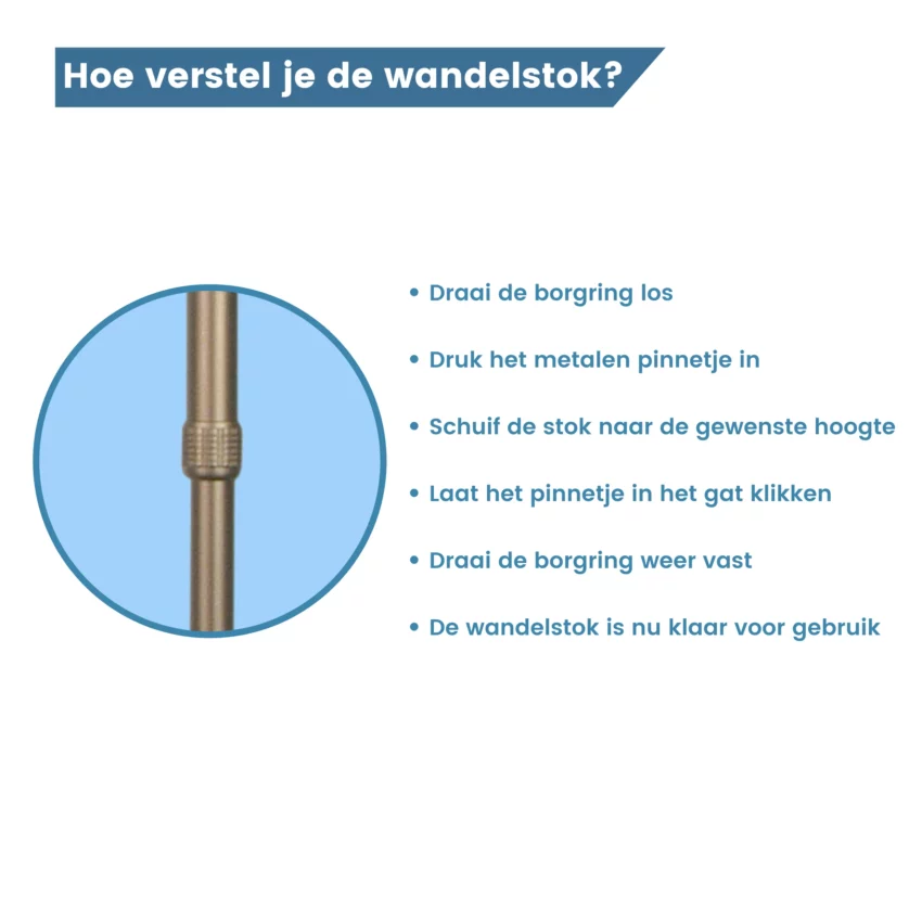 Come si regola questo bastone da passeggio