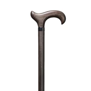 Bastone da passeggio XL in legno di faggio, grigio platino