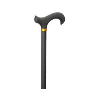 Bastone da passeggio XL regolabile in alluminio nero